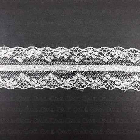 Koronka 38mm/1yard biel 1909