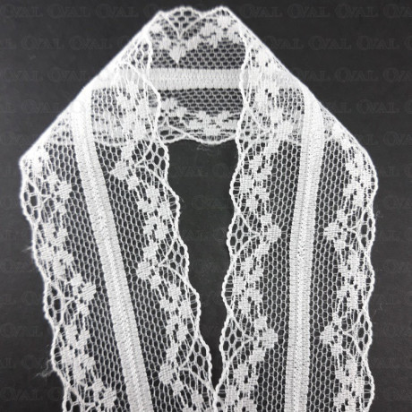 Koronka 38mm/1yard biel 1909