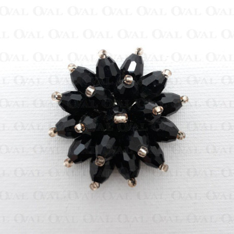 Ozdoba z kolorowych koralików 34mm/1szt  3591