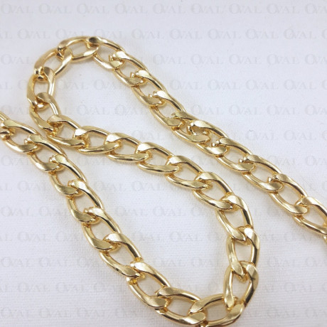 Chain 10x17mm/1m gold 3664