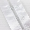 White hooks and eyes on satin tape 1m 2233