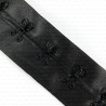 Hooks on satin tape black/1m no. 3666