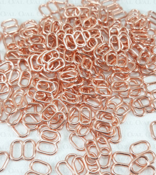 Metal adjuster 6mm/10pcs or 100pcs rose gold 1138