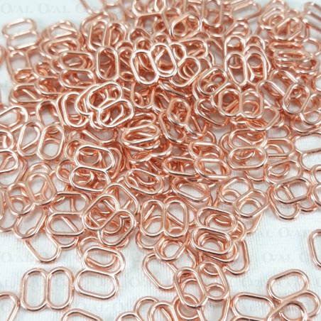 Metal adjuster 6mm/10pcs or 100pcs rose gold 1138