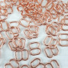 Metal adjuster 6mm/10pcs or 100pcs rose gold 1138