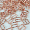 Metal adjuster S 8mm/10 or 100 pcs rose gold 3699