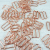 Metal adjuster S 12mm/10 or 100 pcs rose gold 3701