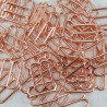 Metal adjuster S 12mm/10 or 100 pcs rose gold 3701
