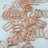 Metal adjuster S 12mm/10 or 100 pcs rose gold 3701