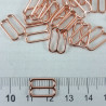 Metal adjuster S 12mm/10 or 100 pcs rose gold 3701