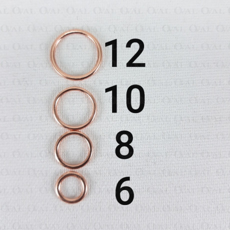 Kółko do ramiączek 6mm/10 lub 100szt 3702