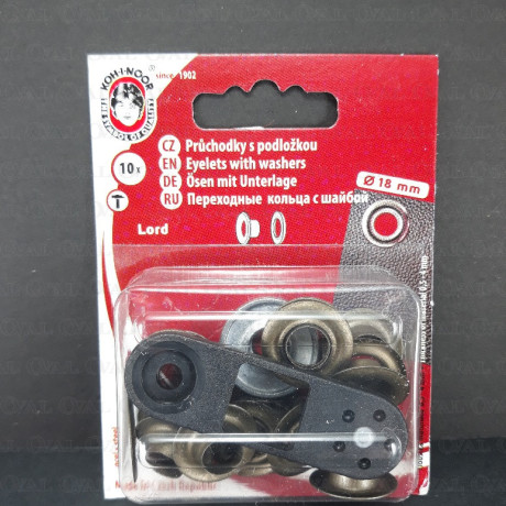 Oczka 8mm/10szt ręczny montaż 3711