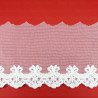 Lace embroidery on tulle 95mm/20y ecru 3713