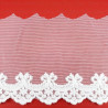 Lace embroidery on tulle 95mm/20y ecru 3713