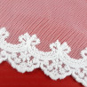 Lace embroidery on tulle 95mm/20y ecru 3713