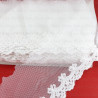 Lace embroidery on tulle 95mm/20y ecru 3713