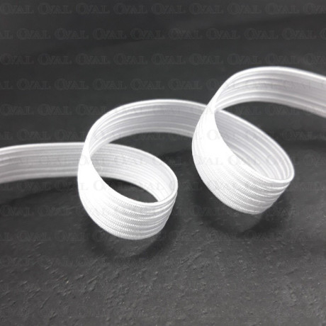 Guma w oplocie 10mm/100m biała  3058