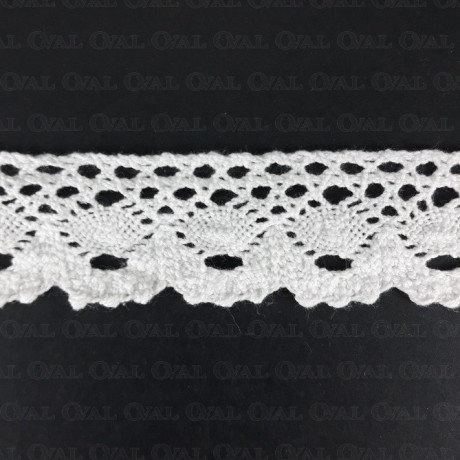 Koronka bawełniana 30mm/1yard  biel  3715