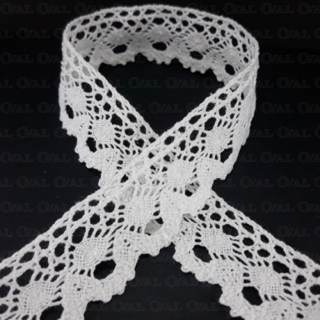 Cotton lace S 30mm/1 yard cream 3716
