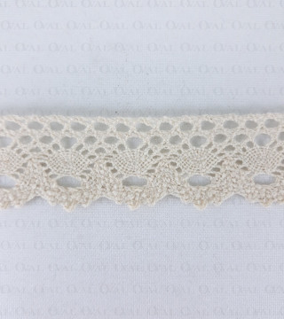 Koronka bawełniana 30mm/1yard  ecru  3717