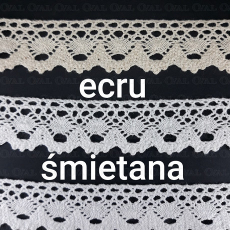 Cotton lace 30mm/1 yard ecru 3717