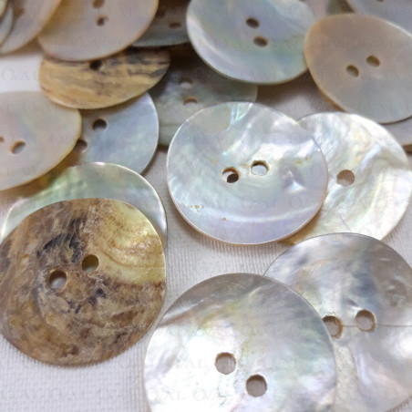 Natural shell button J 25.4mm/200pcs 750