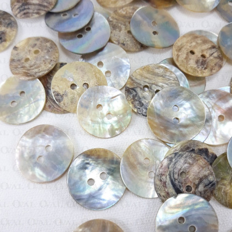 Natural shell button J 20.3mm/200pcs 752