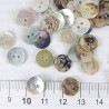 Button made of natural shell J 10.2mm/200pcs 3733