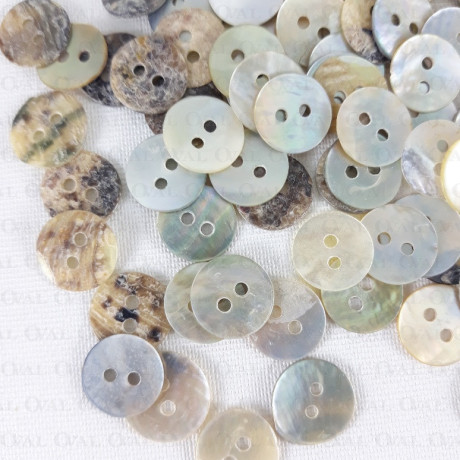 Natural shell button J 11.4mm/200pcs 3734