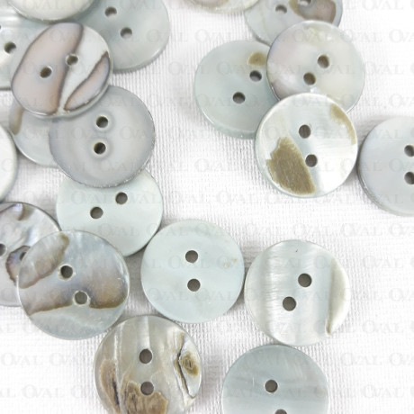 Button made of natural shell 11.5mm, 13mm / 10 pieces 798