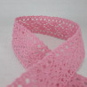 Koronka bawełniana róż 24mm/1 lub 25yard  3136