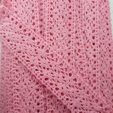 Koronka bawełniana róż 24mm/1 lub 25yard  3136