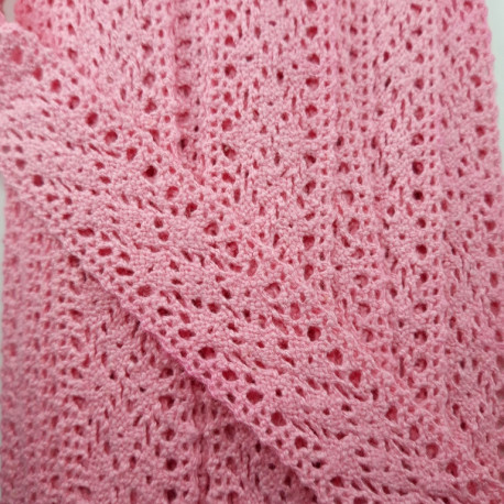 Koronka bawełniana róż 24mm/1 lub 25yard 3136 - 19809