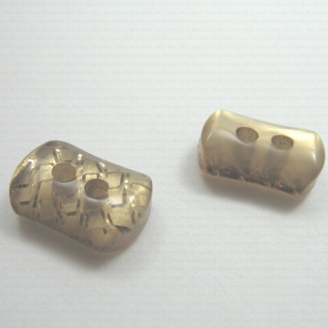 Polyester button Pack of 10 pcs. 10x15 mm no. 1088