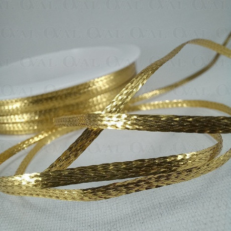 Sznurek metalizowany złoty 2,5mm/50m  2398