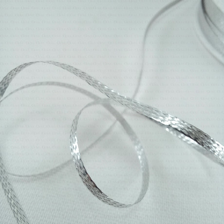 Sznurek metalizowany srebrny 2,5mm/50m  2391