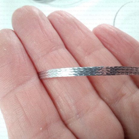 Sznurek metalizowany srebrny 2,5mm/50m  2391