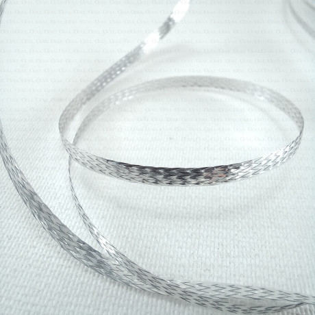 Silver metallised cord 2.5mm/50m 2391