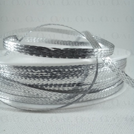 Silver metallised cord 2.5mm/50m 2391