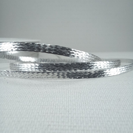 Sznurek metalizowany srebrny 2,5mm/50m  2391