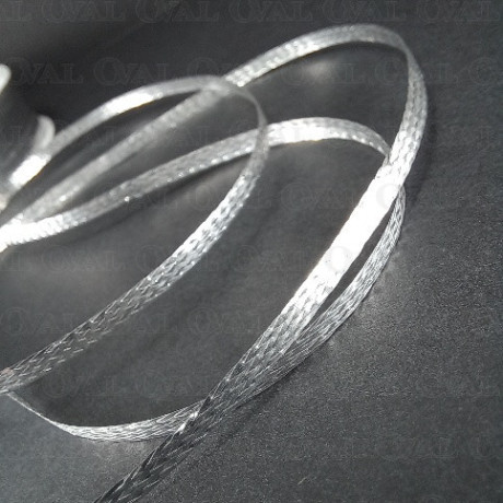Silver metallised cord 2.5mm/50m 2391