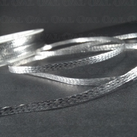 Sznurek metalizowany srebrny 2,5mm/50m  2391