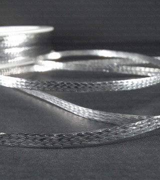 Sznurek metalizowany srebrny 2,5mm/50m  2391