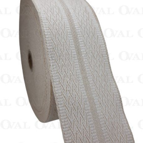 Taśma ozdobna 55mm/1m   ecru z beżem  2139