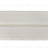Decorative ribbon 55mm/1m ecru with beige 2139