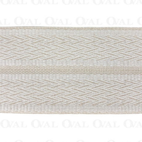 Taśma ozdobna 55mm/1m   ecru z beżem  2139