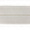 Decorative ribbon 55mm/1m ecru with beige 2139