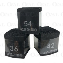 Wszywki rozmiar z przepisem prania 34-60 czarne 3774 Wszywki rozmiar z przepisem prania 34-60 czarne 3774