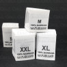Wszywki rozmiar z przepisem prania S-XXL  100% BAWEŁNA   3777