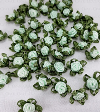 Różyczka Atłasowa 18mm/10 lub 50szt   3789